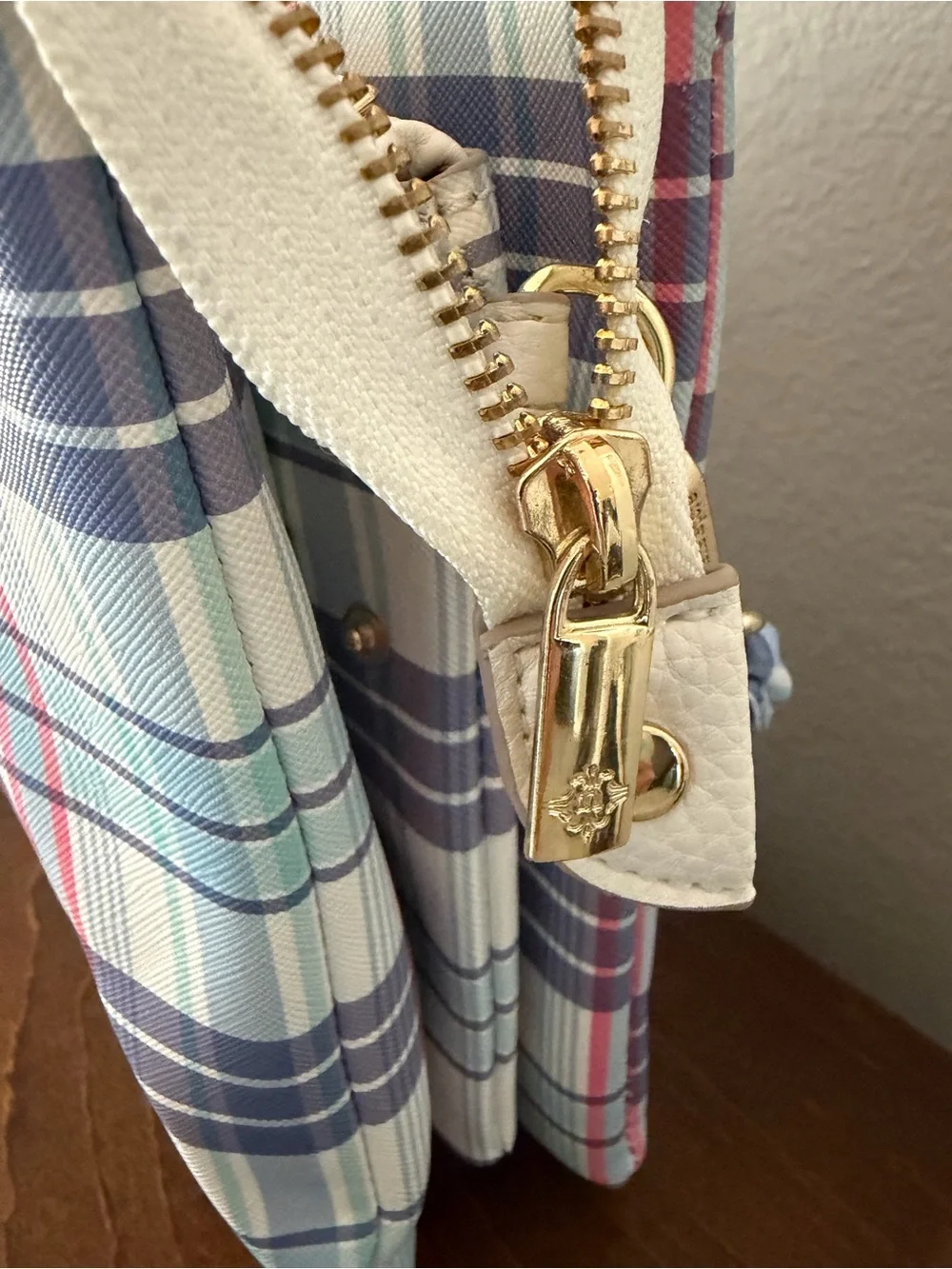 Nanette Lepore Pastel Plaid Crossbody Bag in Blue, Pink, Cream & Lavender